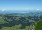 IMG 0426    Blick vom Säntis über das Alpenvorland - im Hintergrund der Bodensee.